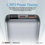 SIGMA PD-10 10,000 mAh 4 IN 1 Power Bank - Image 2