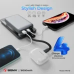 SIGMA PD-10 10,000 mAh 4 IN 1 Power Bank - Image 4